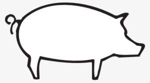 Pig Silhouette White Png #1092057 Pig Silhouette White Png #1092057