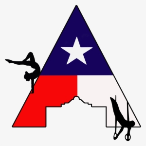 Alamo Logo W Texas Flag W Gymnast Copy - Texas #1092088