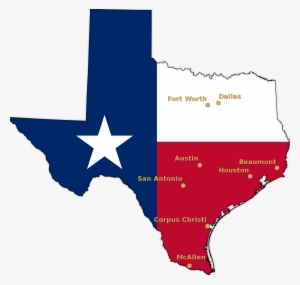 State Of Texas Flag Map - State Of Texas #1092337