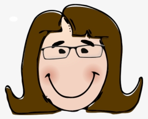 Woman With Glasses Svg Clip Arts 600 X 483 Px #1092749