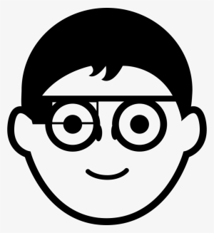 Boy Face With Circular Eyeglasses And Google Glasses - Boy Glasses Icon #1092866