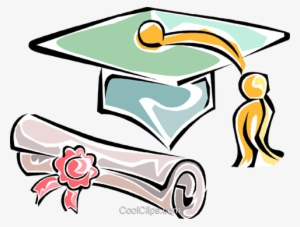 Graduation Cap With Diploma Royalty Free Vector Clip - Graduation Cap And Diploma #1093137