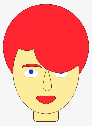 Red Hair Clipart Big Hair - Clip Art #1093581