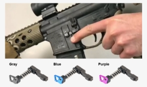 Magazine Catch Assembly Clip Black And White - Cool Ar Magazines Release Button #1093971