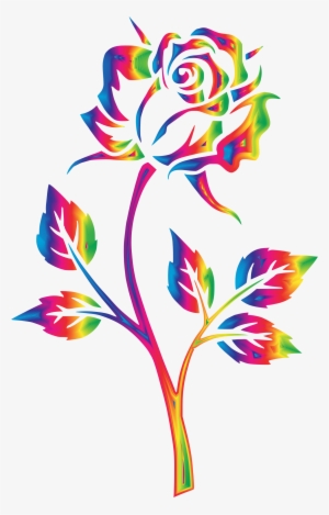 This Free Icons Png Design Of Rainbow Rose No Background #1094231