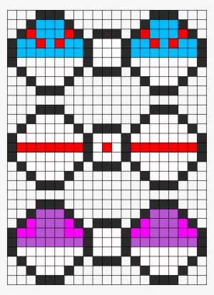 Great Ball Master Ball Premier Ball Perler Bead Pattern - Pattern #1094318