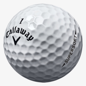 The Two-piece Supersoft Ball Has A Core Made Of Polybutadiene - Callaway Supersoft Golf Balls #1094349