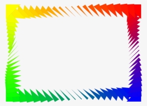 Border Rainbow - Colorful Frames And Borders Png #1094386