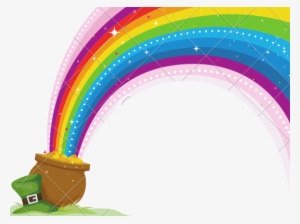 Pin Rainbow Clipart Transparent Background - Greeting Card - St. Patricks Background #1094471