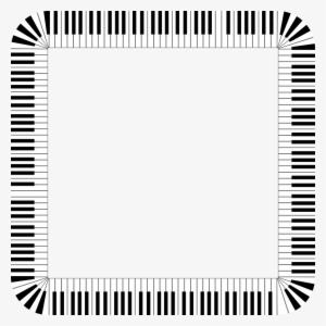 Medium Image - Piano Keys Border A4 #1095110