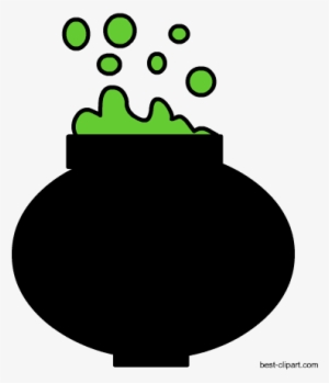 Cute Cauldron Free Clipart For Halloween - Clip Art #1095210