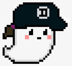 Cute Ghost Clem Hat - Cute Ghost Pixel Art - Free Transparent PNG ...