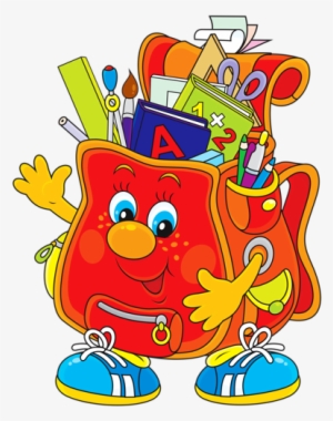 Back To School Supplies Clipart Calculator Ruler Colored - Kids School Clipart Png #1095969