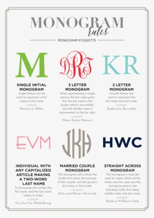 Monogram Rules, Monogram Guidelines - Monogram Rules #1096118
