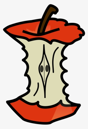 Open - Apple Core Clipart #1096161