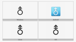 Vertical Male With Stroke Sign On Various Operating - Sallallahu Alaihi Wasallam Arabic Symbol #1096410