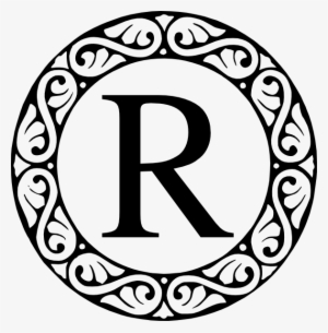 R Monogram Clip Art At Clker - Letter K Monogram Png #1096452