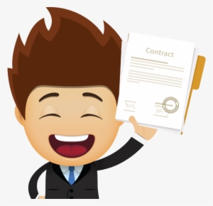 Document And File Management - Sad Man Cartoon #1096588