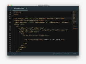 Check Out Really Good Emails On Codepen, Where They - Vim Theme #1096872