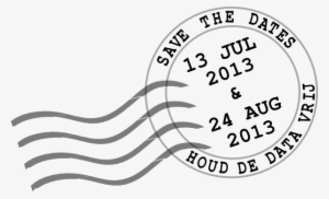 Small - Stamp Save The Date Clip Art Png #1096896