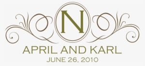 Decorative Monogram For April & Karl - Pittsburgh #1096967