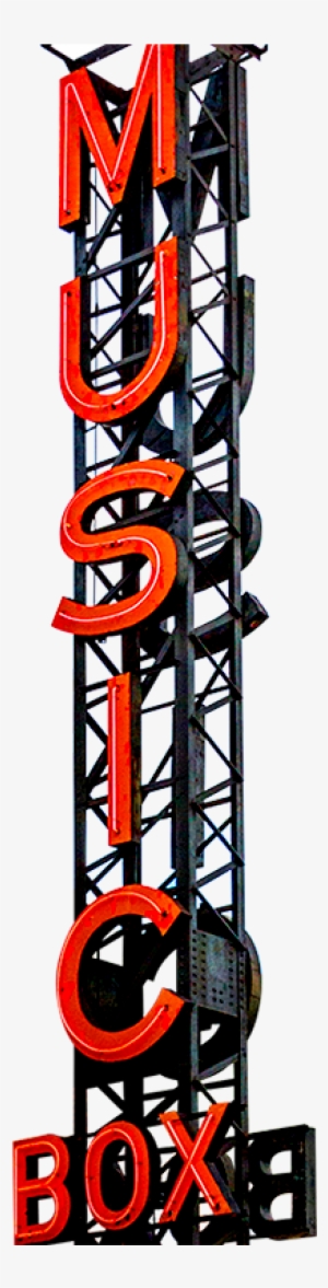 Watch The Trailer - Music Box Theatre Sign #1097335