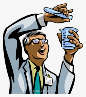 Chemist Mixing Chemicals Royalty Free Vector Clip Art - Chemist Clipart Png #1098327