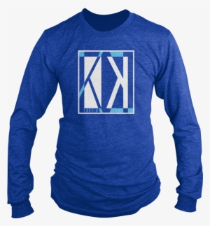 Blue Logo Shattered Long Sleeve Shirt - Long-sleeved T-shirt #1098881
