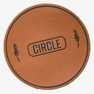Please Select - Brown Circle Leather Patch #1099579