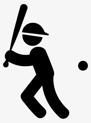 Baseball Player With Bat Ball And Cap Comments - Baseball Player Icon #1099601