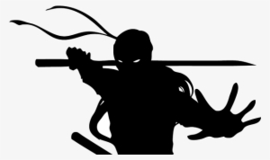 Ninja Download Png - Ninja Black And White #110143
