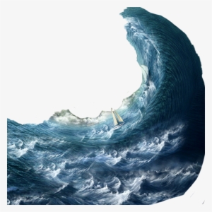 Svg Library Download Wave Boat Sea Storm Ocean #110680