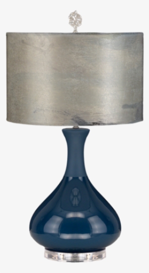 Sale Indigo Lamp With Watercolor Shade - Affection #110734