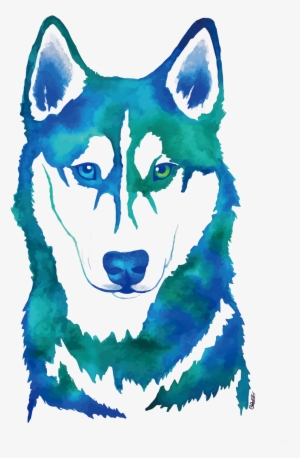 Siberian Husky Watercolor Painting Canidae - Cute Husky Wallpaper Iphone #110776
