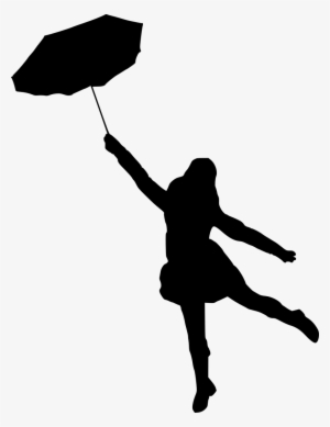 Silhouette With Umbrella At Getdrawings - Silhouette Of A Woman With Umbrella #110943