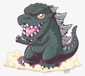 Just A Little Godzilla Drawing I Made A Few Months - Draw Chibi Godzilla #111039