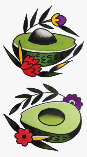 Tattly Avocado Jessi Preston 00 V=1532012319 - Traditional Avocado Tattoo #111181