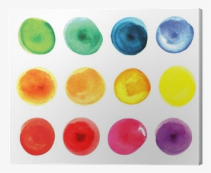 Set Of Watercolor Circles In Vibrant Colors #111754 Set Of Watercolor Circles In Vibrant Colors #111754