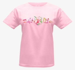 Watercolor Hibiscus Tee Shirt - Salt Life #112000