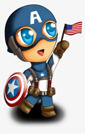 Captain America - Captain America Cartoon Chibi #112122