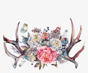 Floral Antlers Png #112130 Floral Antlers Png #112130