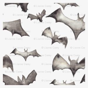 Watercolor Bats -large 800 Dpi - Watercolour Bats Png #112375