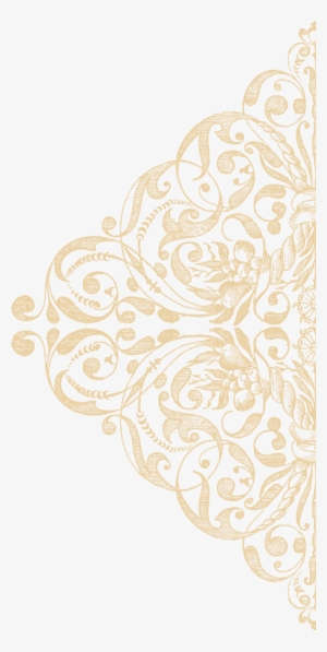 Lace Texture Mapping Pattern - Gold Lace Transparent Background #112543