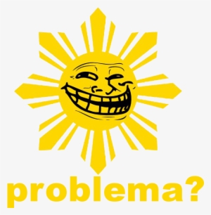 Problema Yellow Text Font - Troll Face Sun Png #112584