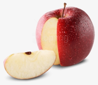 Image - Apple With Slice Png #112676