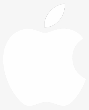 White Apple Logo No Background