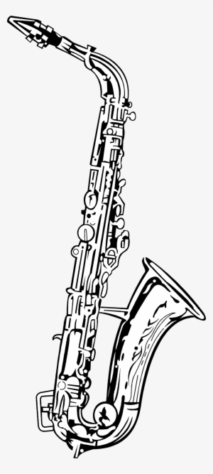 Alto Saxophone Drawing Tenor Saxophone Clip Art - Saxophone Silhouette Transparent Background #113010
