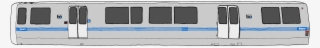 Black, Blue, Grey, Train, Bart, Exterior, Training - Bart Train Png #113698