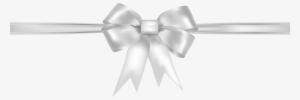 White Ribbon Png Clipart - White Gift Ribbon Png #113830