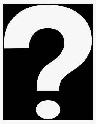 Inverted Question Mark Alternate - White Question Mark Vector #113878